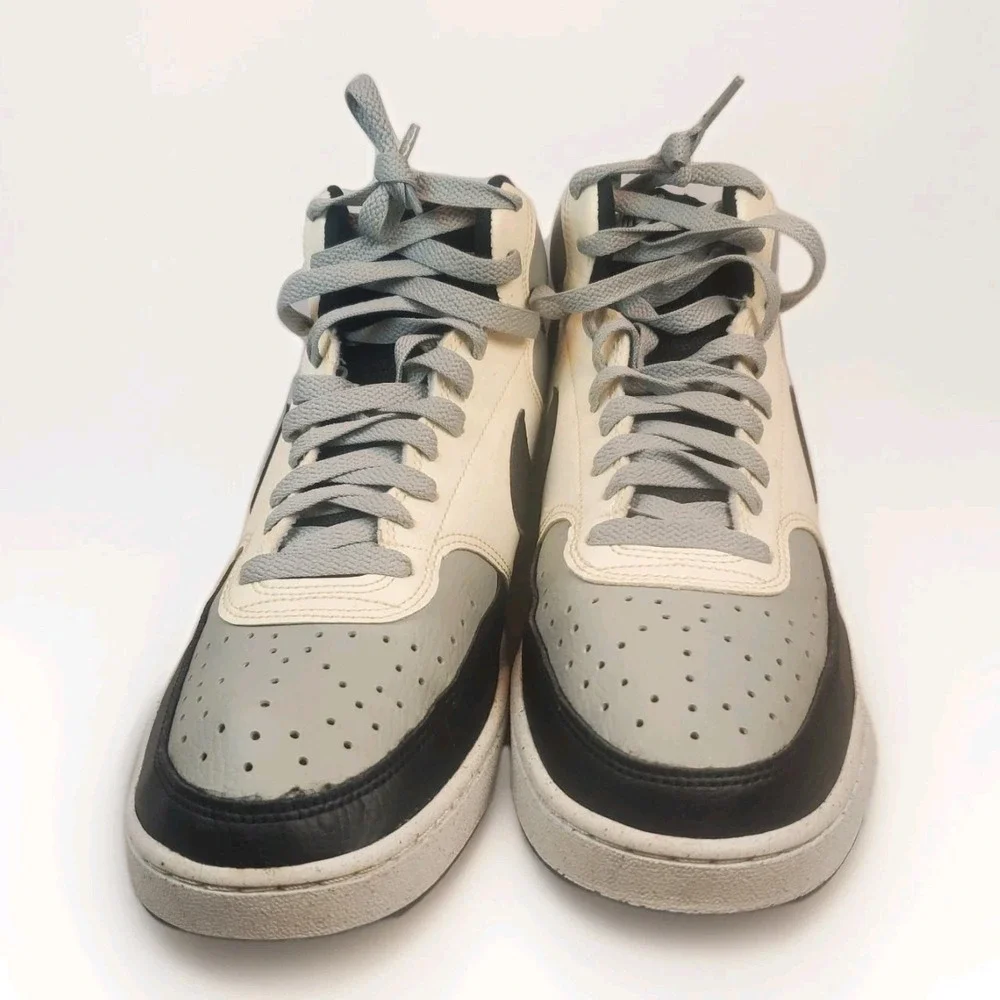 Men's Nike Court Vision Mid NN Lt Smoke Grey/Black-Sail Size‎ 9 Basketball